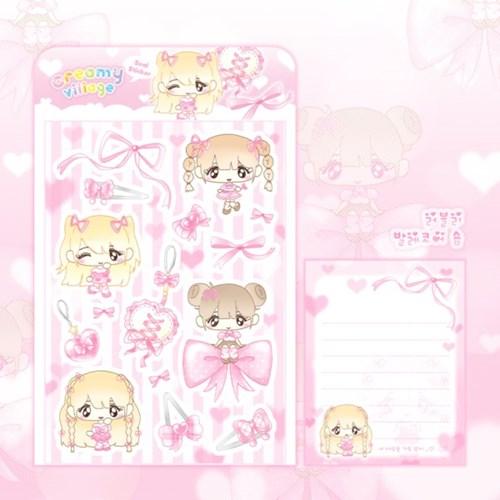 [크리미마을] 러블리 발레코어 숍 스티커