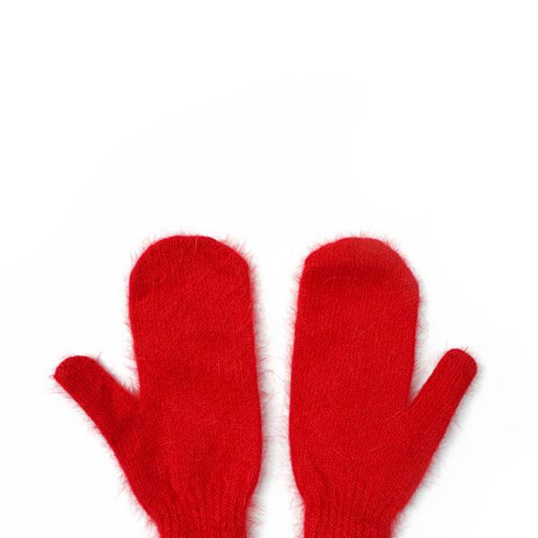 Angora knit gloves - 9 colors
