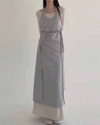 layered halter dress (3color)