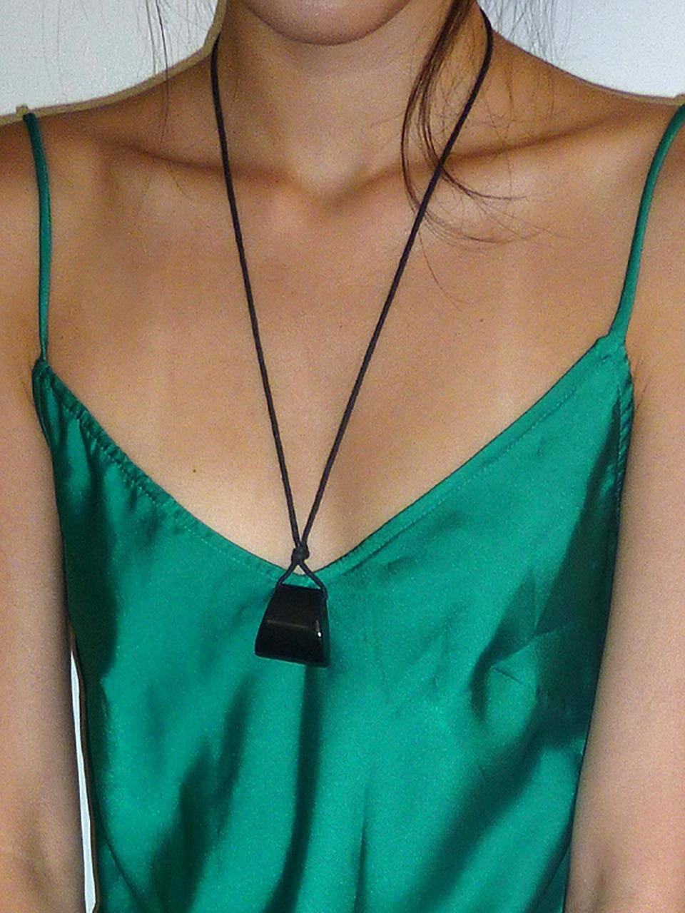 Black onyx necklace
