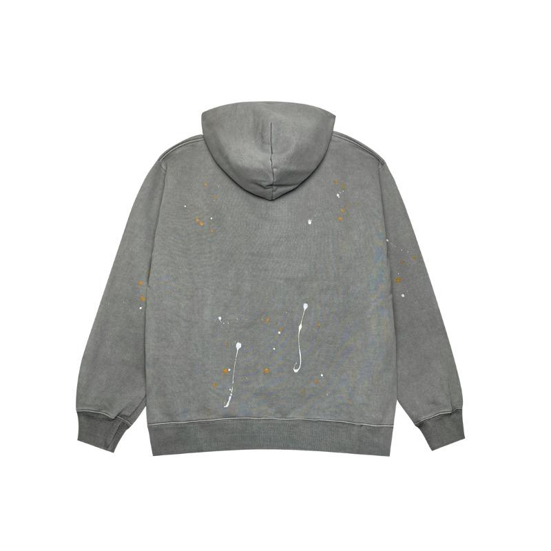 Dyed Painting Hoody (Second ver.) - Dyed gray