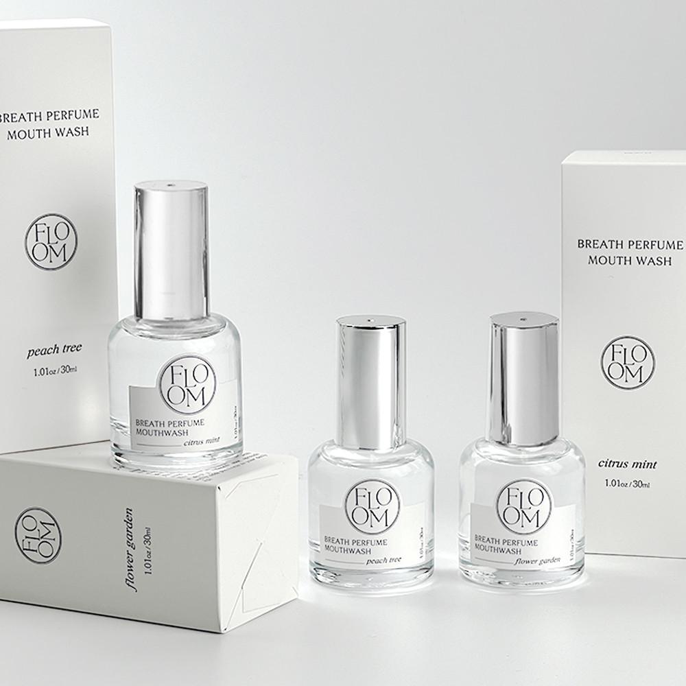 [3종 향 세트] 플룸 브레스 퍼퓸 마우스워시 (플라워가든+시트러스민트+피치트리)