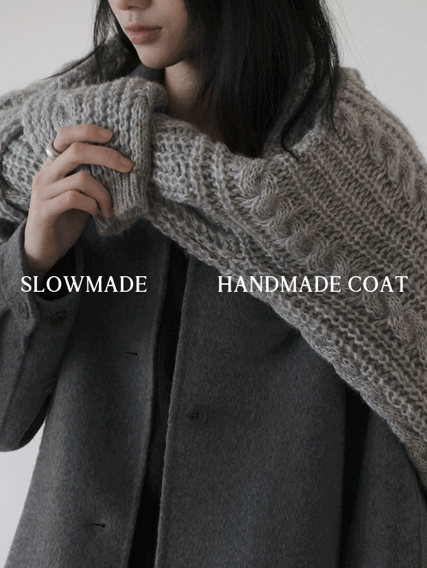 [예약주문] #SLOWMADE. 뉴세인트 핸드메이드 싱글코트- 3 color