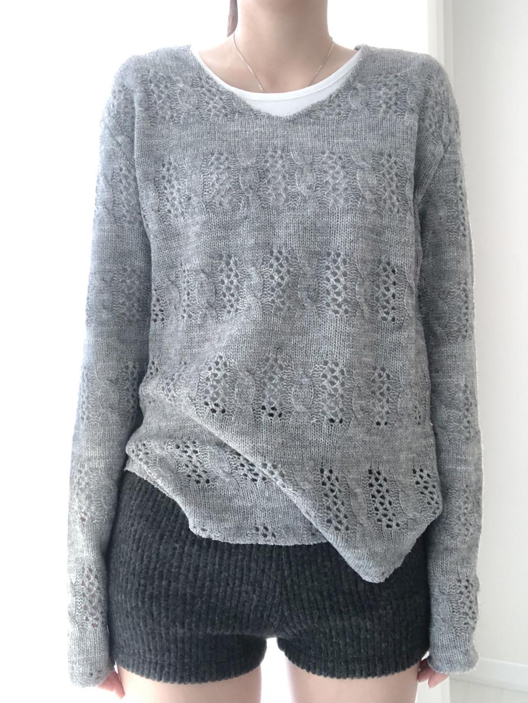 고와 leaf through knit (3c)
