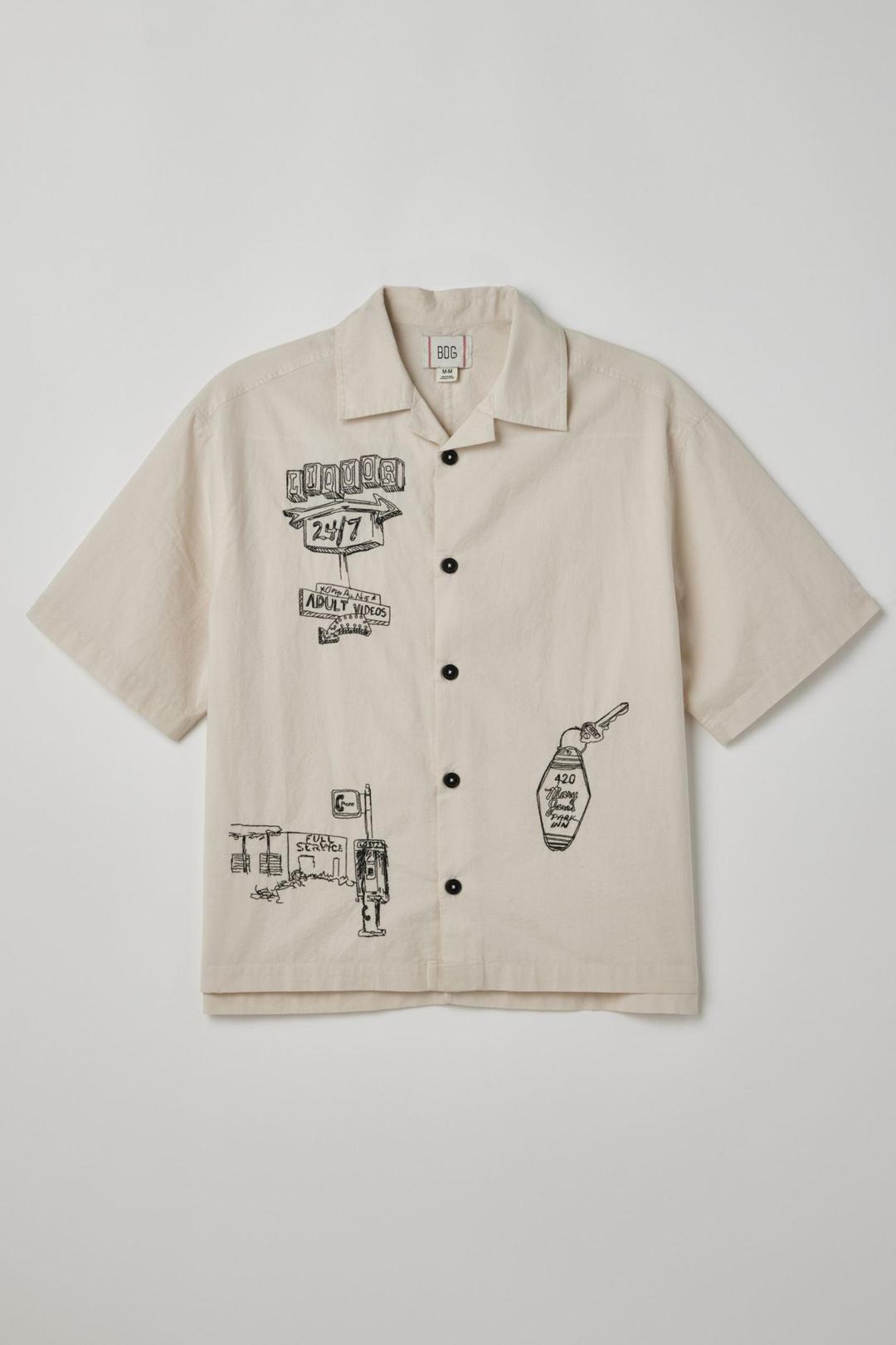 BDG Charlie Motel Embroidered Shirt