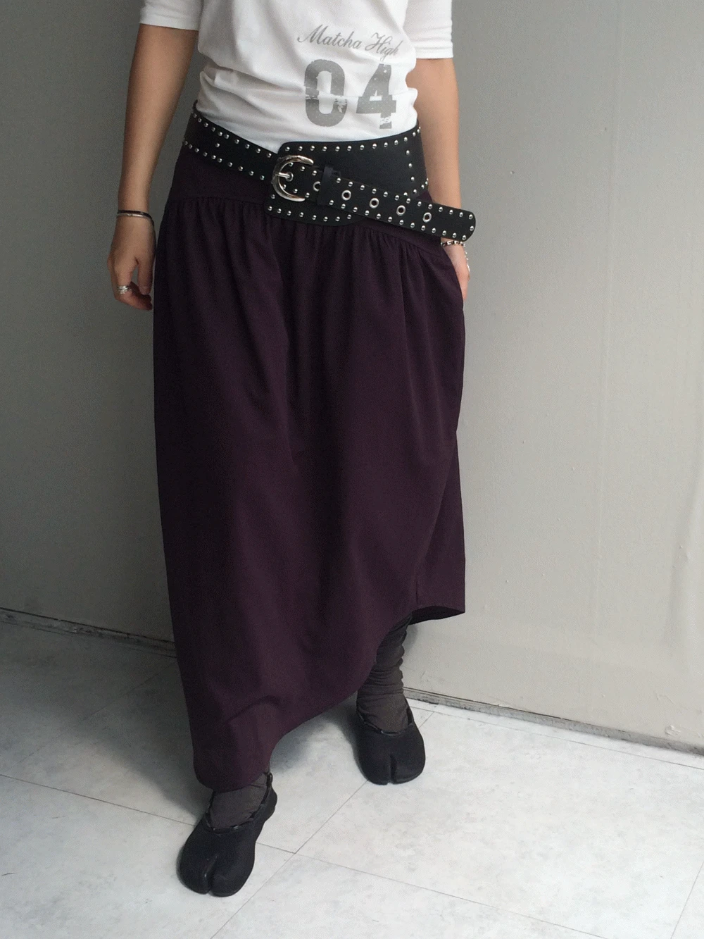 unbal shirring skirts 언발 셔링 스커트