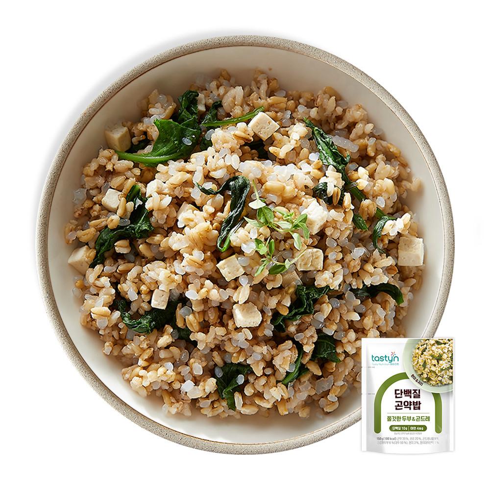 [종근당건강 테이스틴] 쫄깃한두부 단백질 곤약밥 두부&곤드레 150g