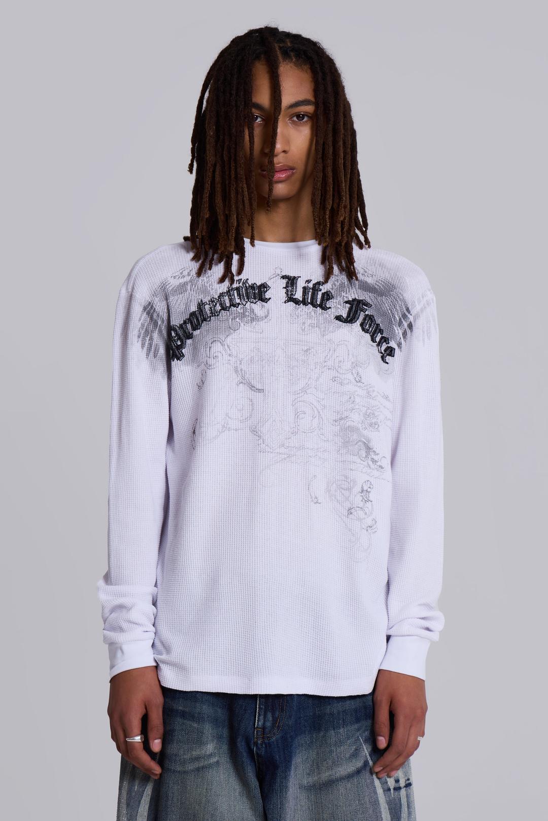 Life Waffle Top - S / White