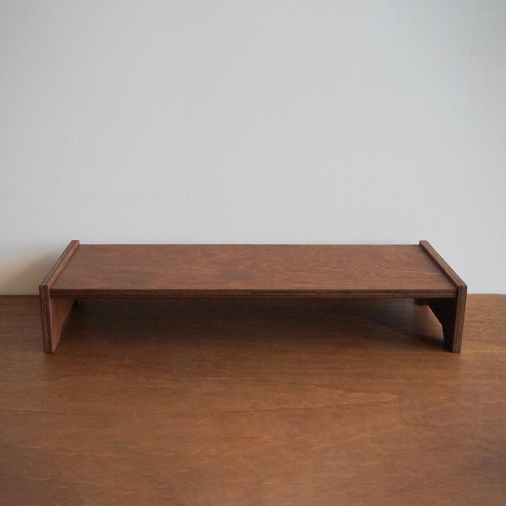 [MONITOR STAND] 모월 라왕 합판 빈티지 모니터 받침대 노트북 선반