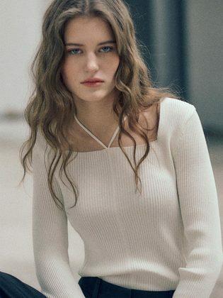 V-Strap Knit Pullover SK3SP139-03