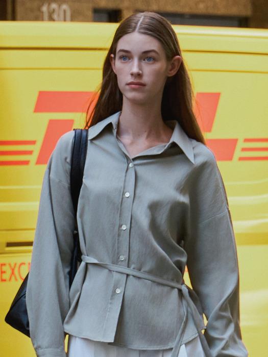 애니 스트랩 셔츠 포그그레이 amr2231