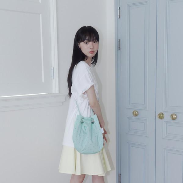 [6월 2일 출고] 2-WAY ROUND BAG (DOT MINT)
