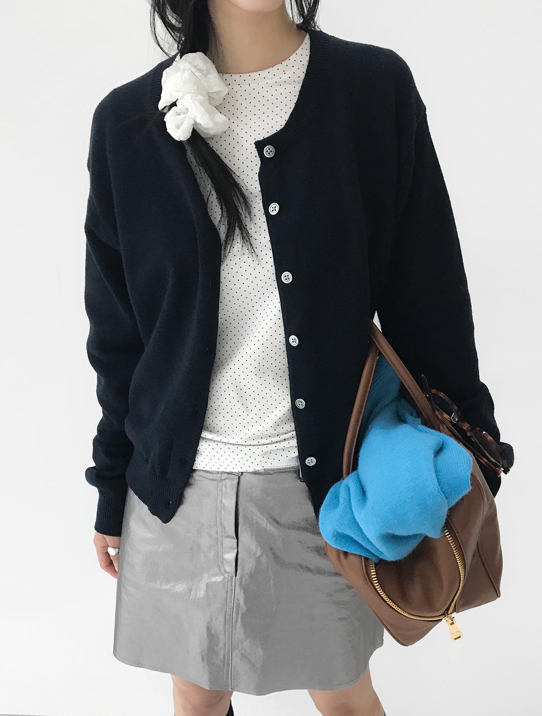 IVY SPRING ROUND CARDIGAN, NAVY (2C)