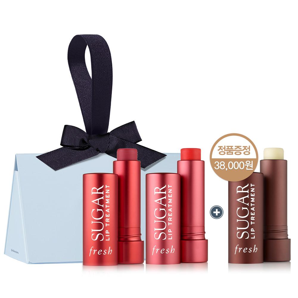 [선물포장] '웜톤 세트' 슈가 립 트리트먼트 2+1 세트 (코랄&파파야 구매 시 오리지널 증정)
