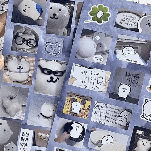 (5장세트)🐻‍❄️농담곰 담곰이 치이카와 먼작귀 우사기 하치와레  다꾸스티커 폰꾸 미니스티커 최저가 폰케이스 스티커 에어팟케이스 스티커