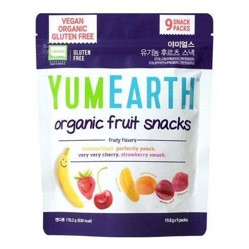 야미얼스 유기농 후르츠 스낵 젤리 178.2g, 바나나 + 체리 +..., 178.2g, 1개 - 젤리 | 쿠팡