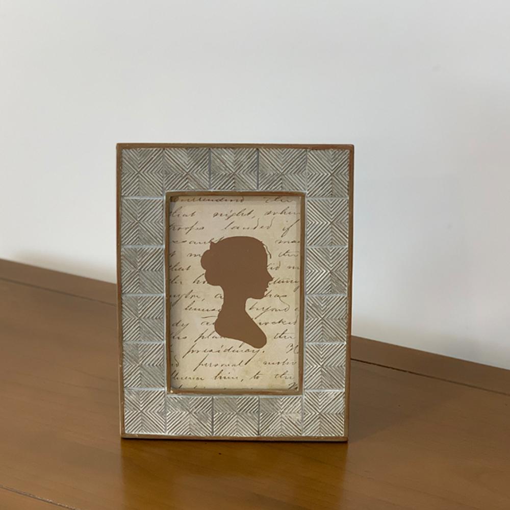 [꼬떼따블] 그레이 브라운 액자(4x6) (K30379)