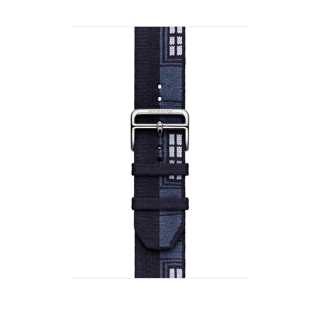 Apple Watch Hermès - 46mm 블루 뉘 Faubourg Party