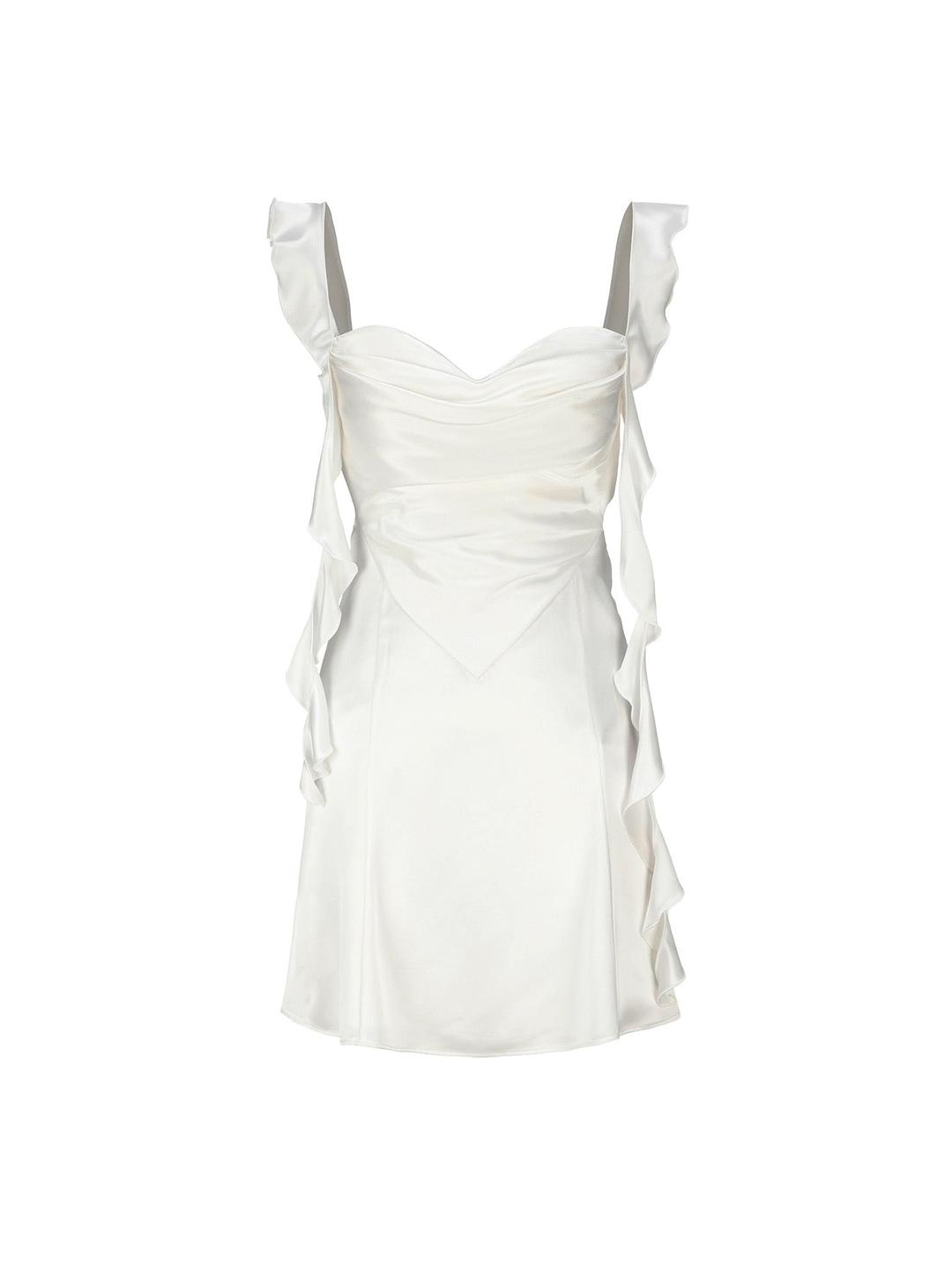 Karina Dress (White) - White / XS