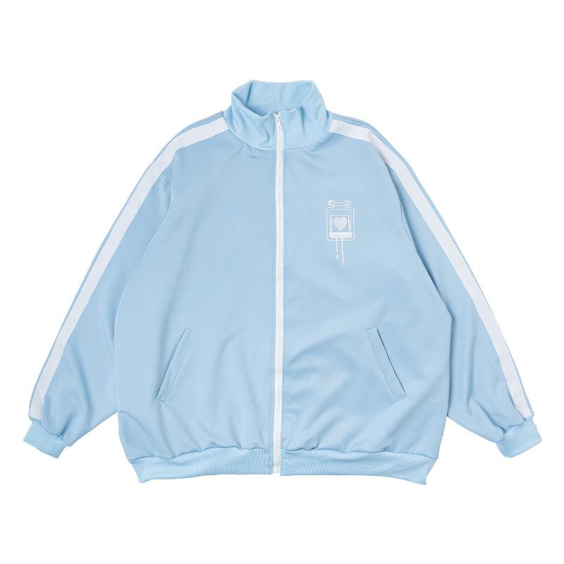 輸血/薬瓶 ジャージジャケット パステルブルー - PASTEL BLUE / 輸血パック / ONE SIZE