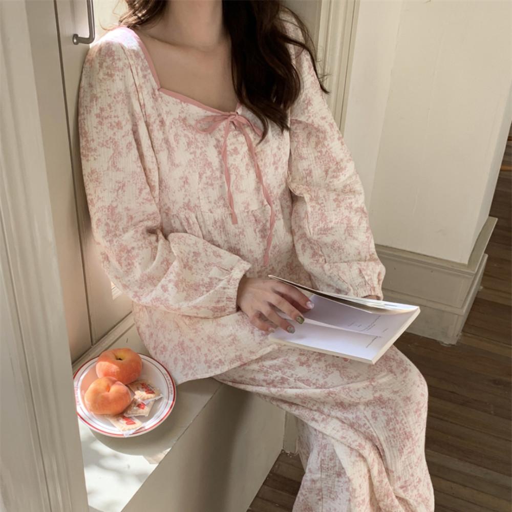 플로디 요루면 잠옷 파자마 세트 (3colors)