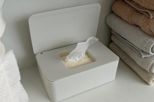 깨끗 물티슈 케이스  뚜껑 덮개 휴지 그대로 케이스 화장대 정리 2size