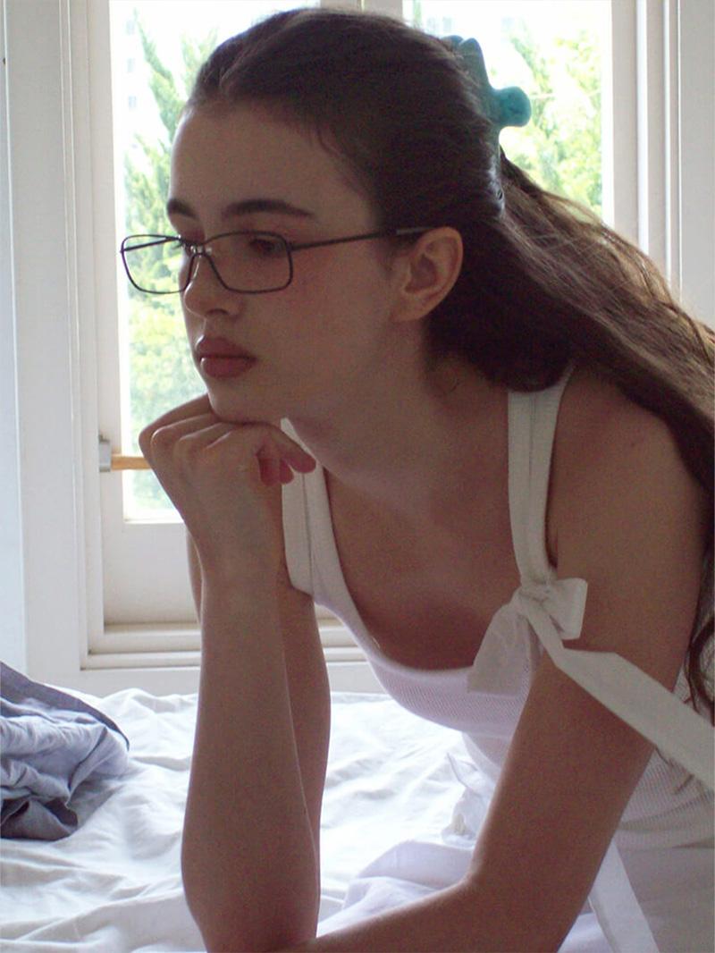 Blythe Ribbon Sleeveless Ivory