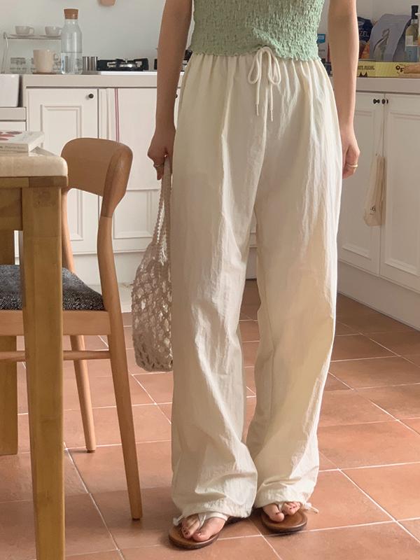 [⛄프리윈터세일]투웨이 나일론 밴딩 조거 트레이닝 여름 와이드 팬츠(7color)