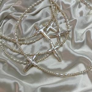cross pearl necklace