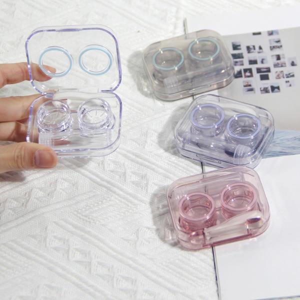 휴대용 하드렌즈케이스 컴팩트 여행용 보관 렌즈통