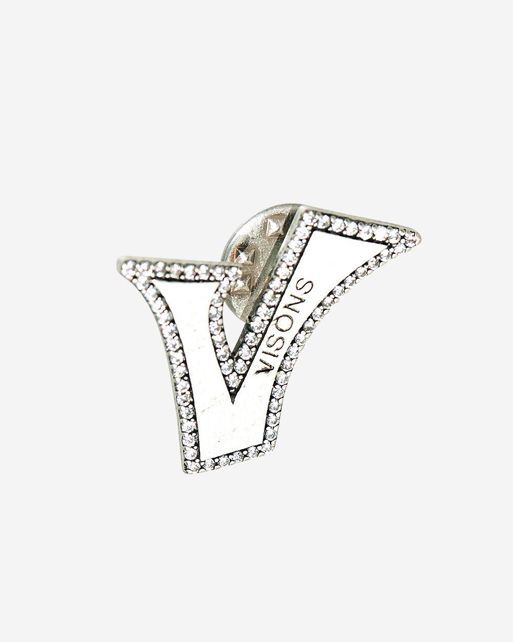 ANTIQUE SILVER V BROOCH(SA111)