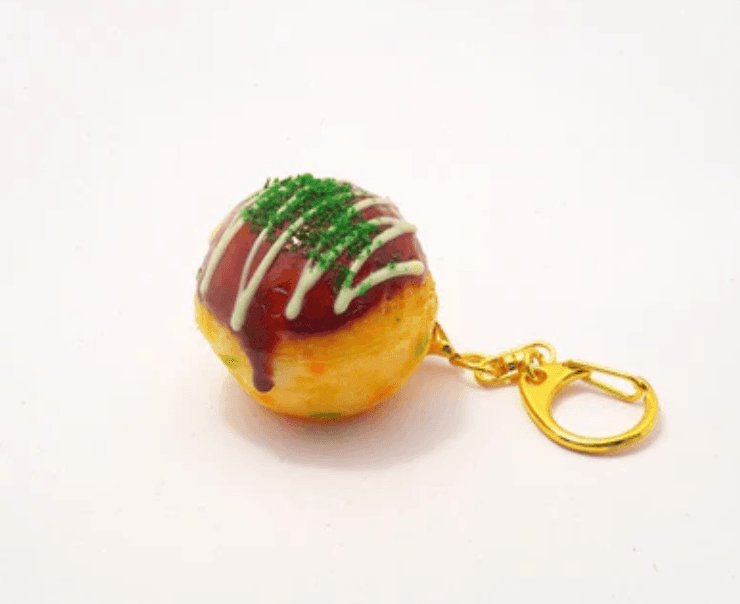 Fake Food Japan - Takoyaki with Mayonnaise Keychain