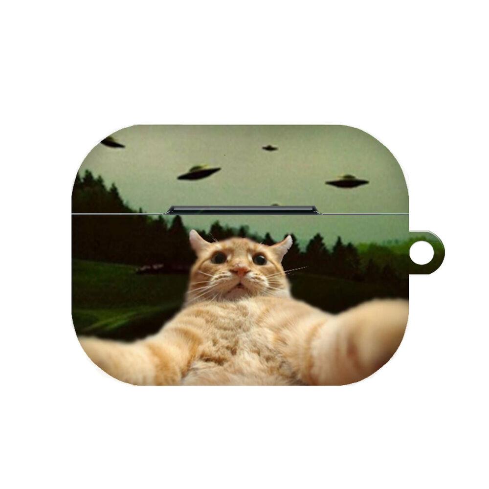 UFO 셀피캣 고양이 하드 에어팟 프로 케이스