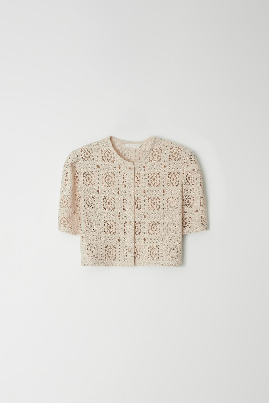 썬 플라워 크로셰 자켓