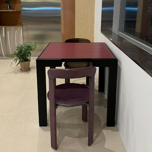 Black Frame Painted-Top Table W800 (3 Colors)