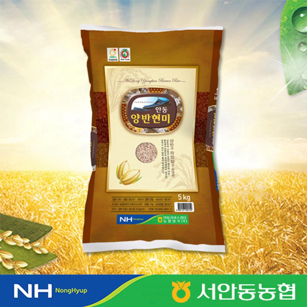 [서안동농협] 2021년 햅쌀 안동 양반쌀 현미 5kg / 주문 후 당일도정