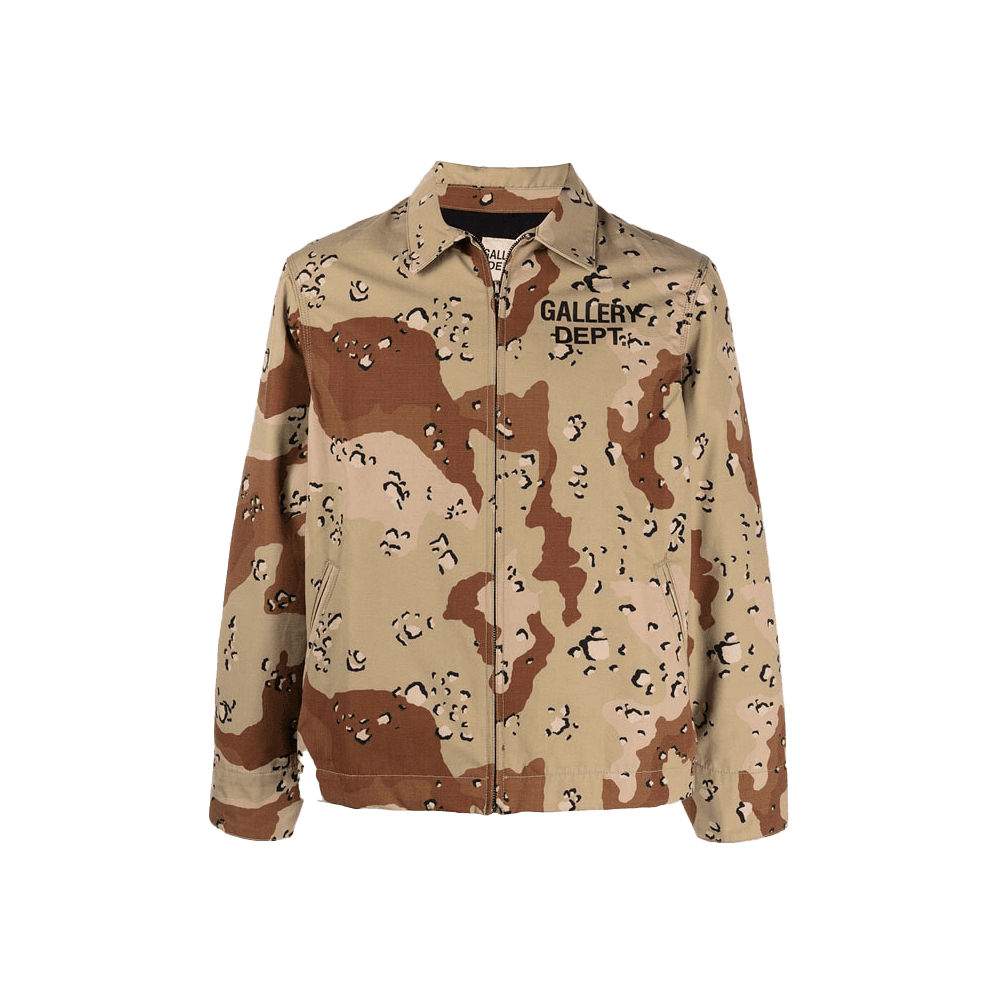 갤러리 디파트먼트 로고 카모 패턴 몬테시토 재킷 초코 브라운