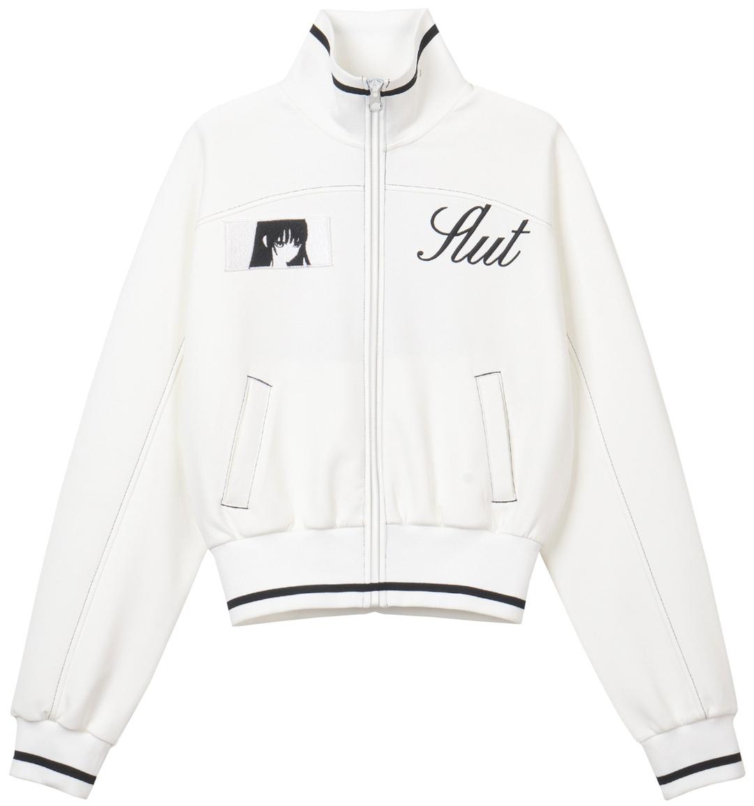 Patch track jacket (White)