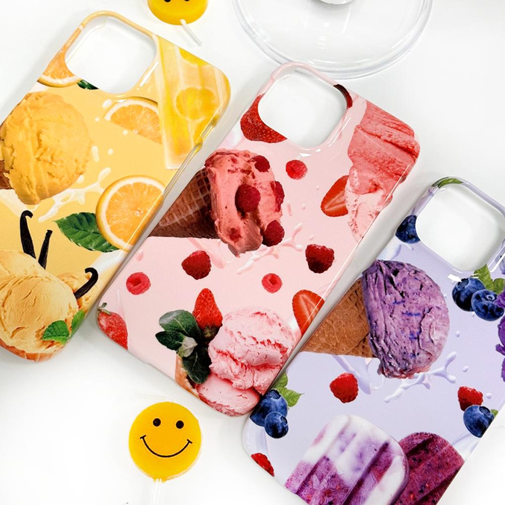 [하드/카드] 여름 아이스크림 과일 커플 우정 하드케이스 카드수납 아이폰14 갤럭시S24