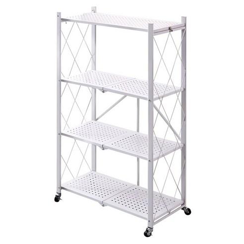 라이프란스 접이식 철제 이동식 4단 폴딩 다용도 수납 원터치 선반 - 수납가구 | 쿠팡