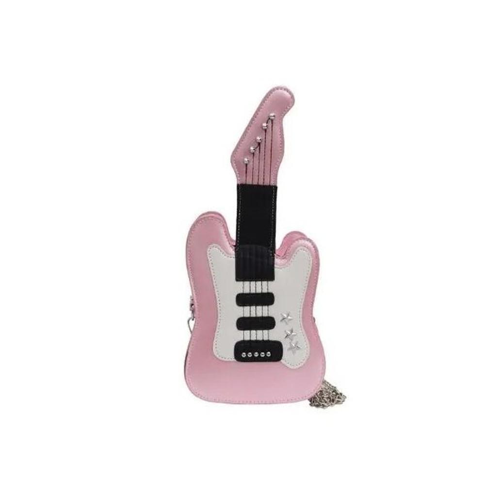 여자의 어깨 가방 미니 기타 모양 Crossbody 여자 귀여운 메신저 2022 새로운 창조적 인 성격 Pu