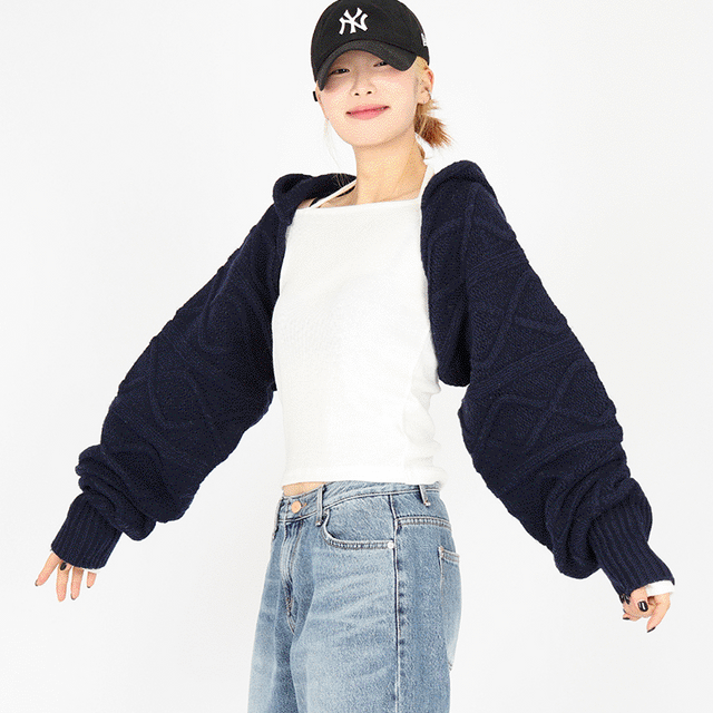 후드 볼레로 가디건 (3 color)