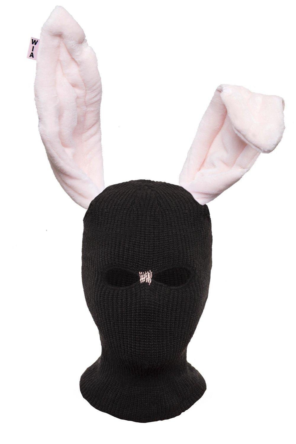 HIDDEN PINK RABBIT BALACLAVA