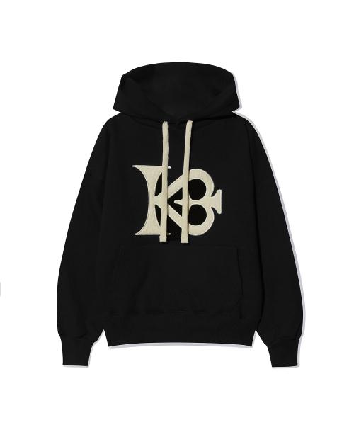 (기모)signature logo cozy hoodie_BLACK