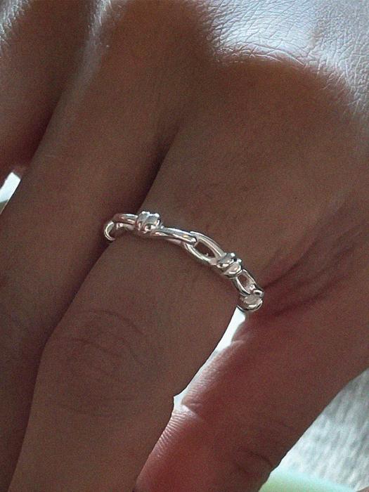 silver925 read ring