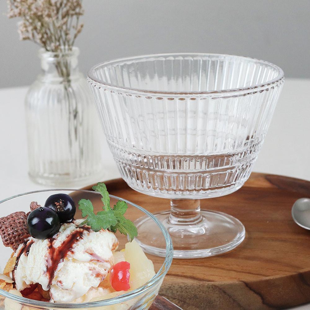 유리 아이스크림볼 디저트잔 요거트 화채볼 아포가토 푸딩컵 AA2 340cc