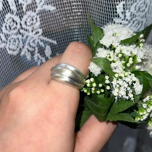 Secret Muguet Ring 3 레이어드 은방울꽃 은가락지