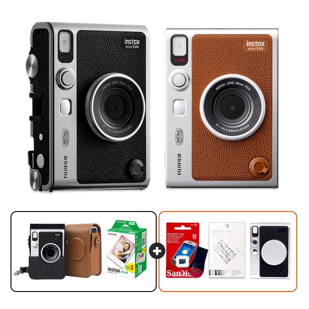 인스탁스 미니 에보+필름20매+케이스+선물SET 사진인화기 폴라로이드카메라 : 인스탁스샵