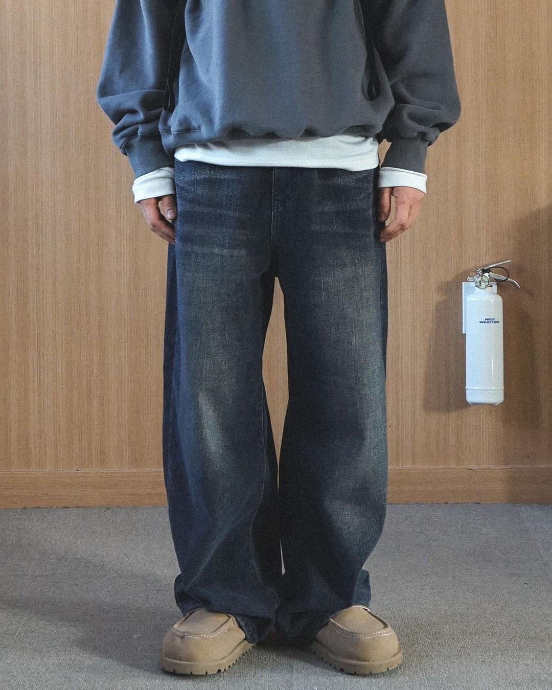 MIDNIGHT SUN PEACH WIDE DENIM 2541