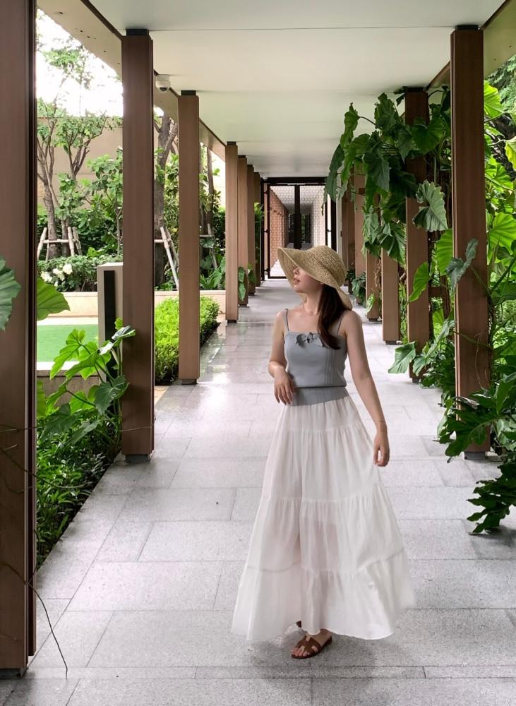 (당일배송/휴가룩 추천!) 썸머 캉캉이 스커트 (2color)